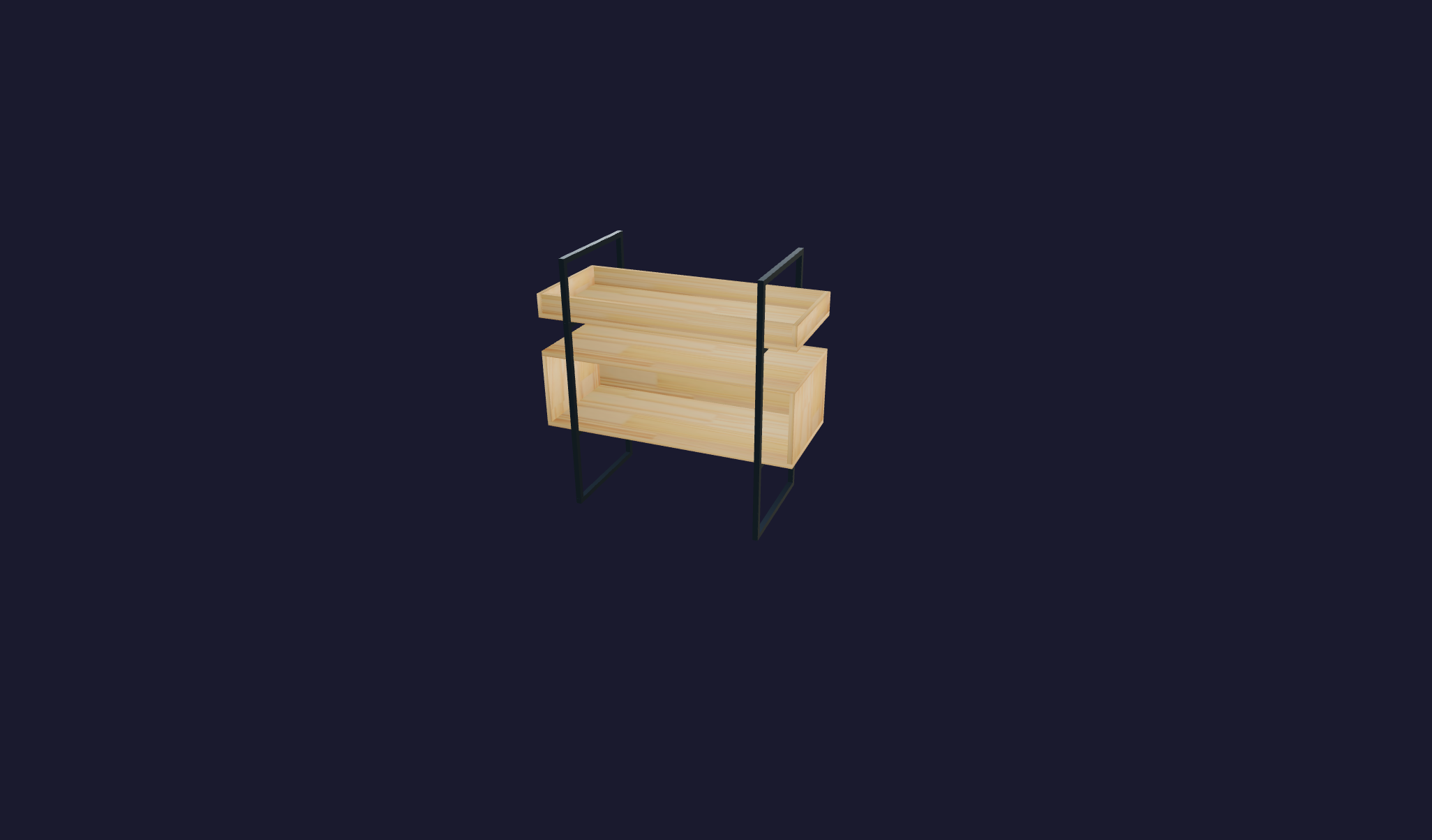 Plano 3D Bar de diseño industrial