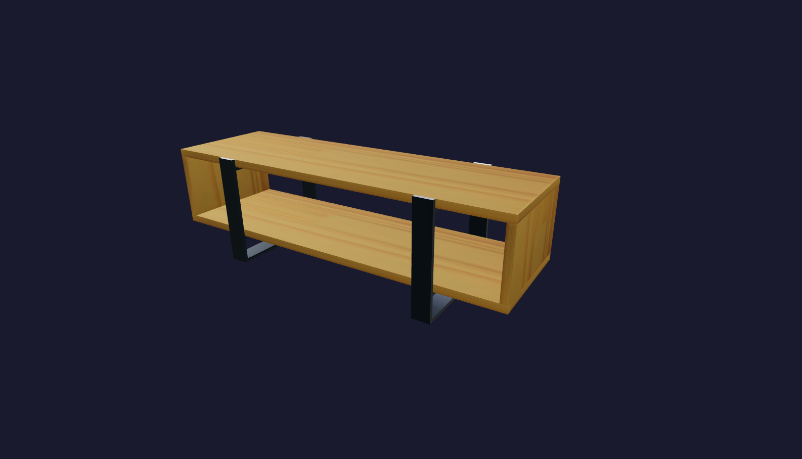 Plano 3D Silvia - Rack de TV con estilo industrial