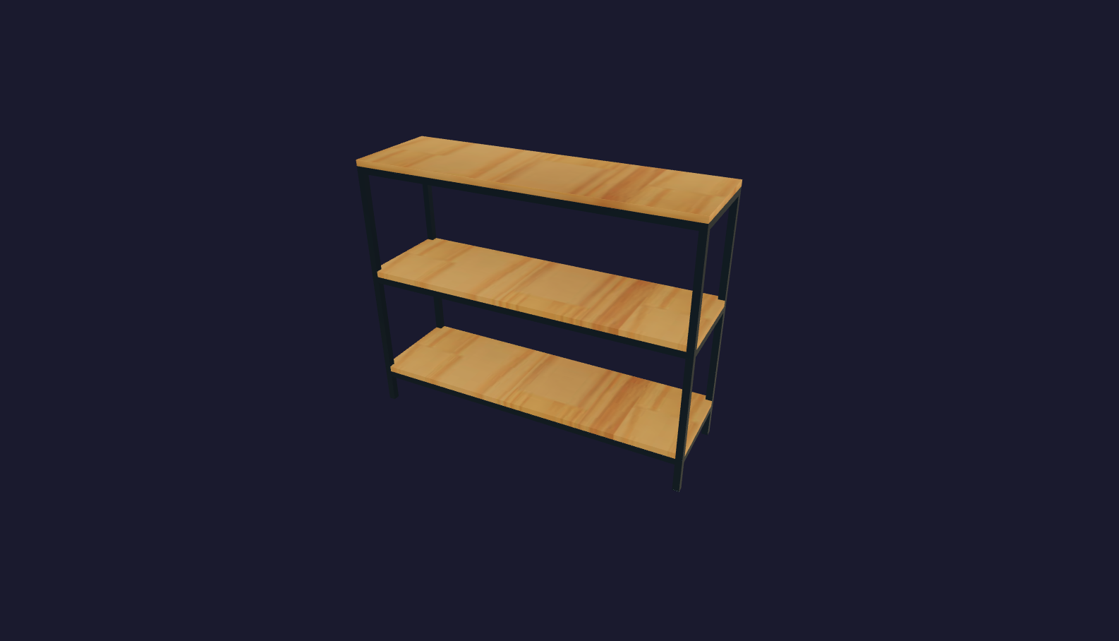 Plano 3D Repisa Auxiliar Para Cocina