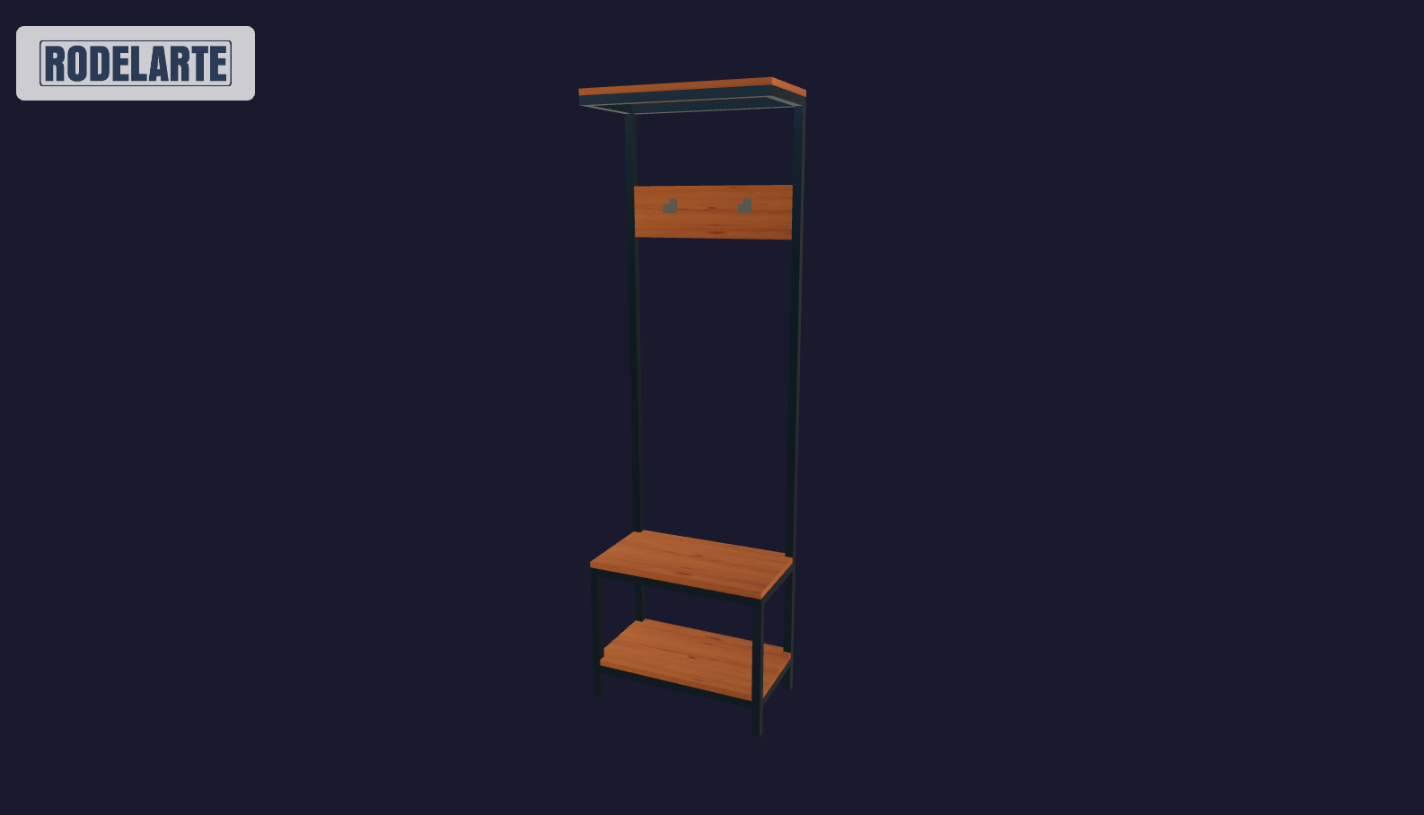 Plano 3D Joanna - Perchero 55cm - 180x55x40