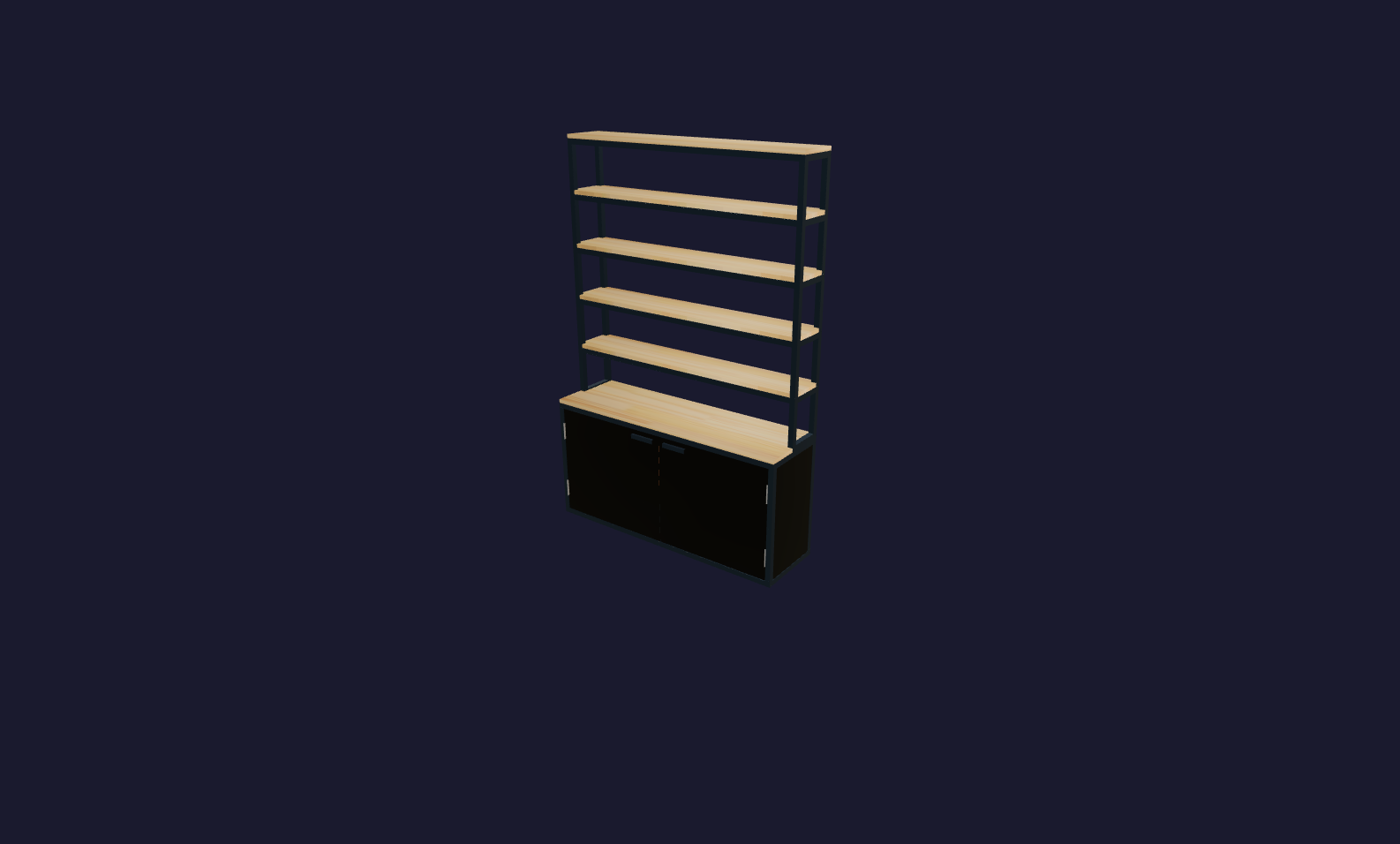Plano 3D Estanteria industrial de pisos