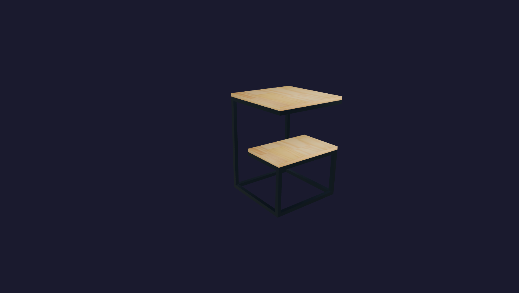 Plano 3D Mesa en G - 40x40x55