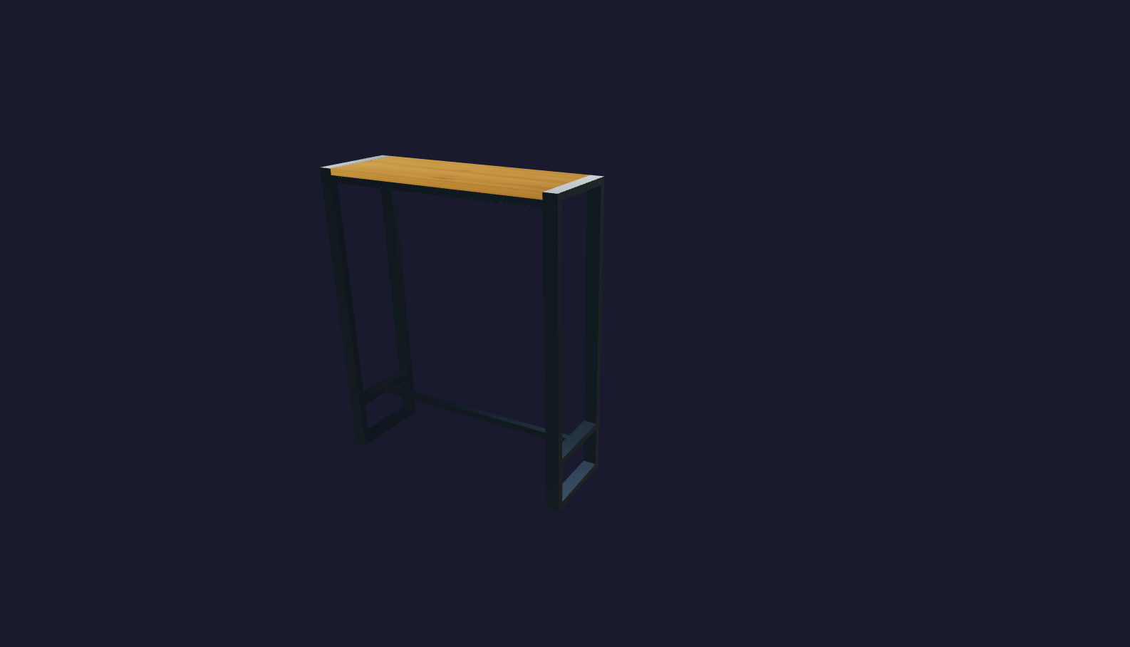 Plano 3D Richard - Mesa de cafe 90x75x25