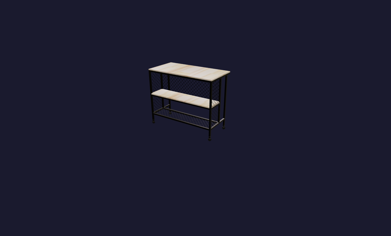 Plano 3D Barra Para Barbacoa