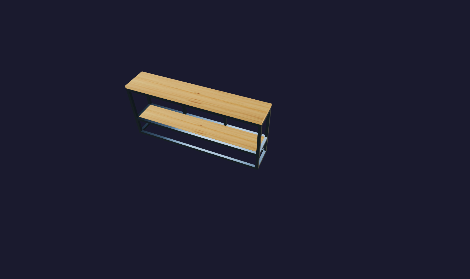 Plano 3D Amparo estanteria
