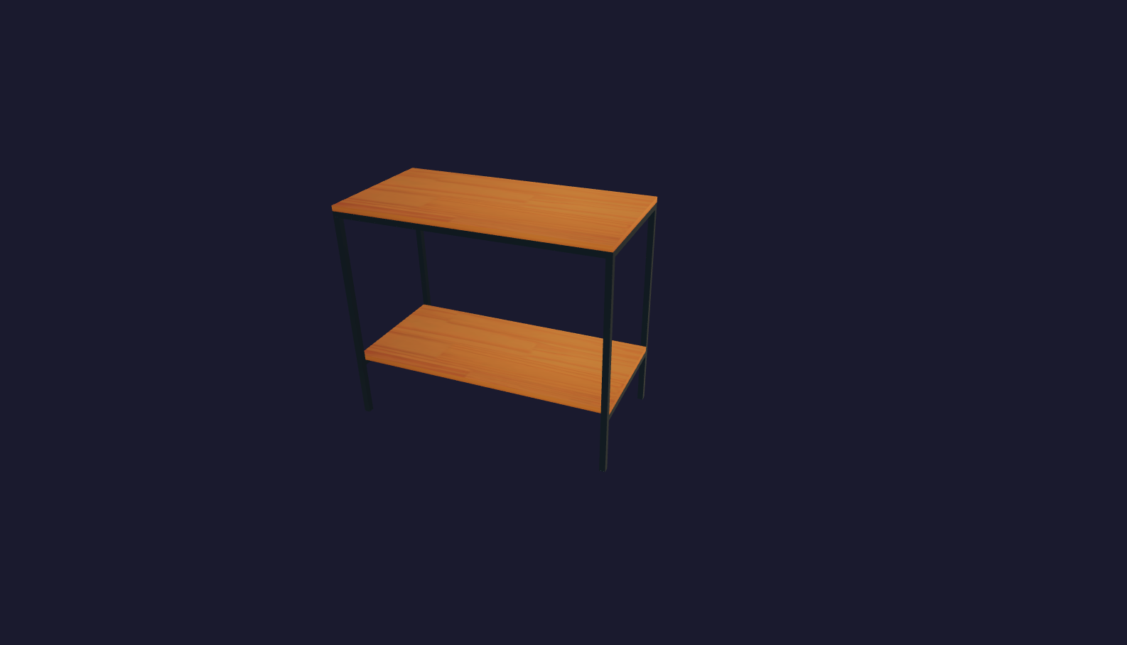 Plano 3D Francis - Mesa auxiliar 90x45x75