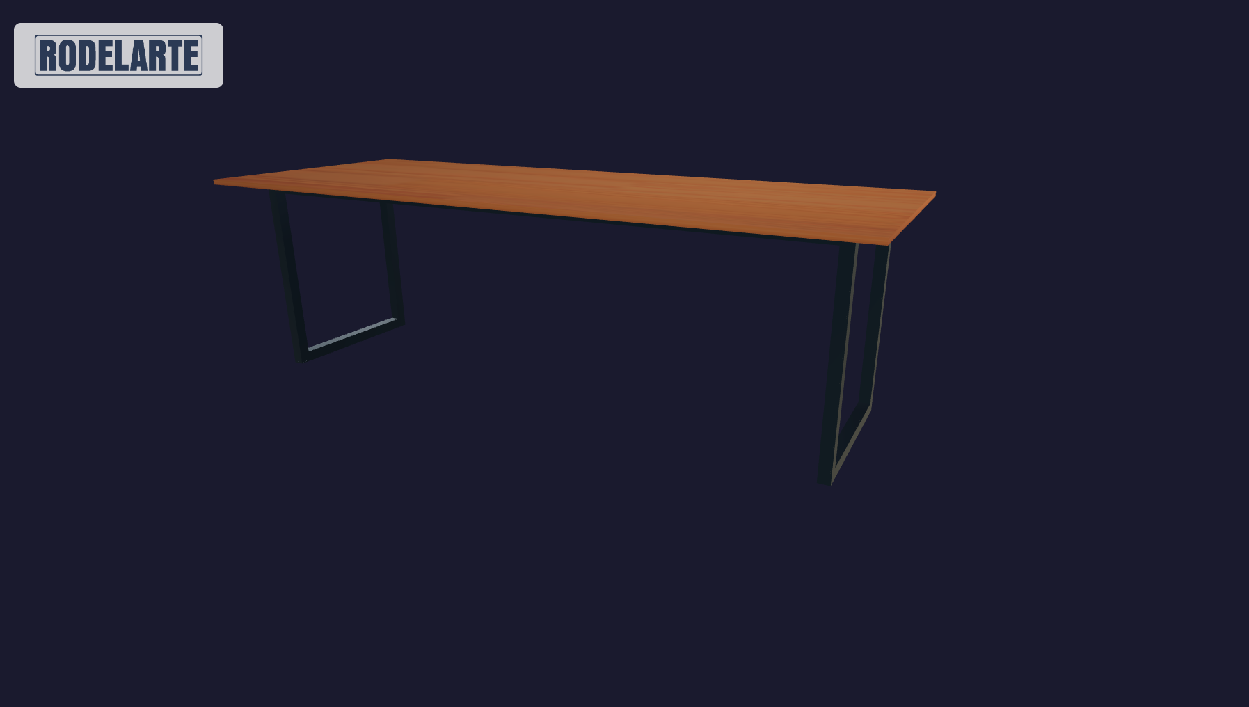 Plano 3D Escritorio Grande 240x75x90