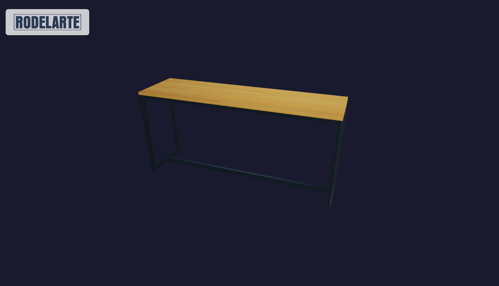Plano 3D Barra de exterior - 210x100x80