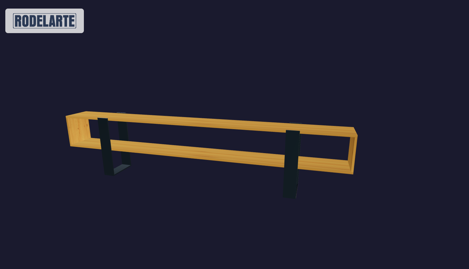 Plano 3D Rack de tv - Cecilia - 300x65x30