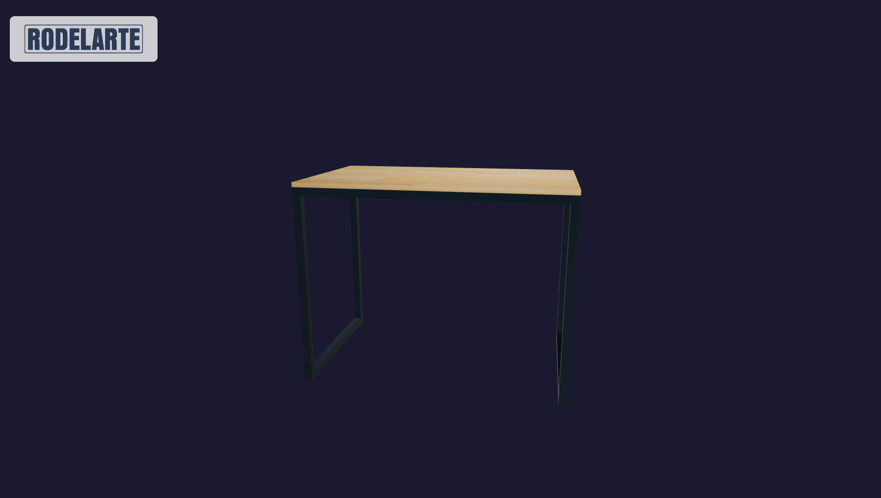 Plano 3D Escritorio Mesho 100x75x60
