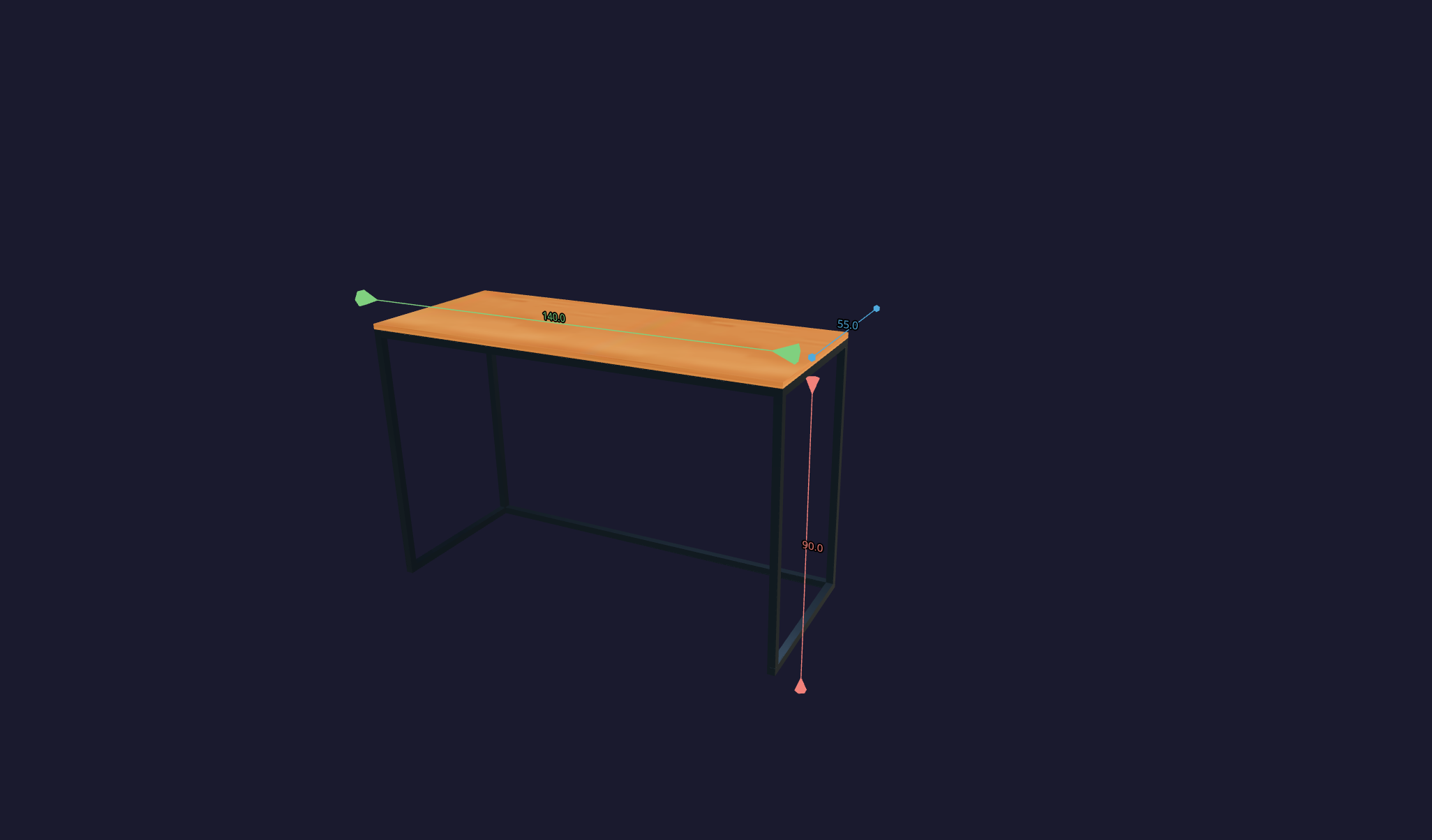Plano 3D Escritorio Martina