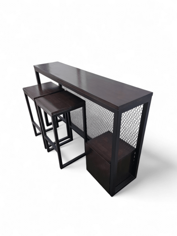 Barra de Cocina con Taburetes y Cubo - Imagen 7