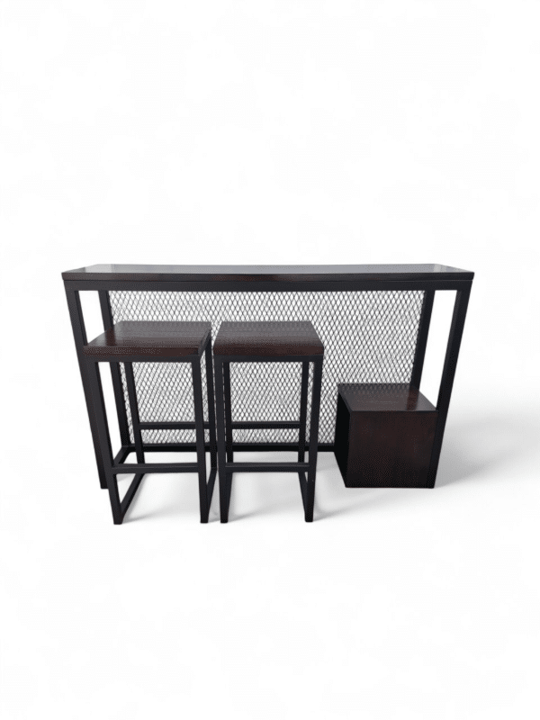 Barra de Cocina con Taburetes y Cubo - Imagen 3