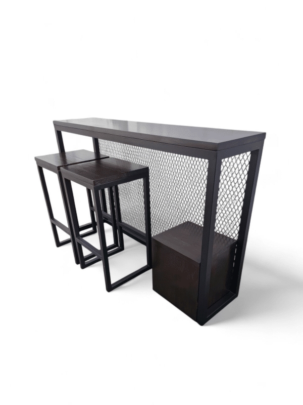 Barra de Cocina con Taburetes y Cubo - Imagen 4