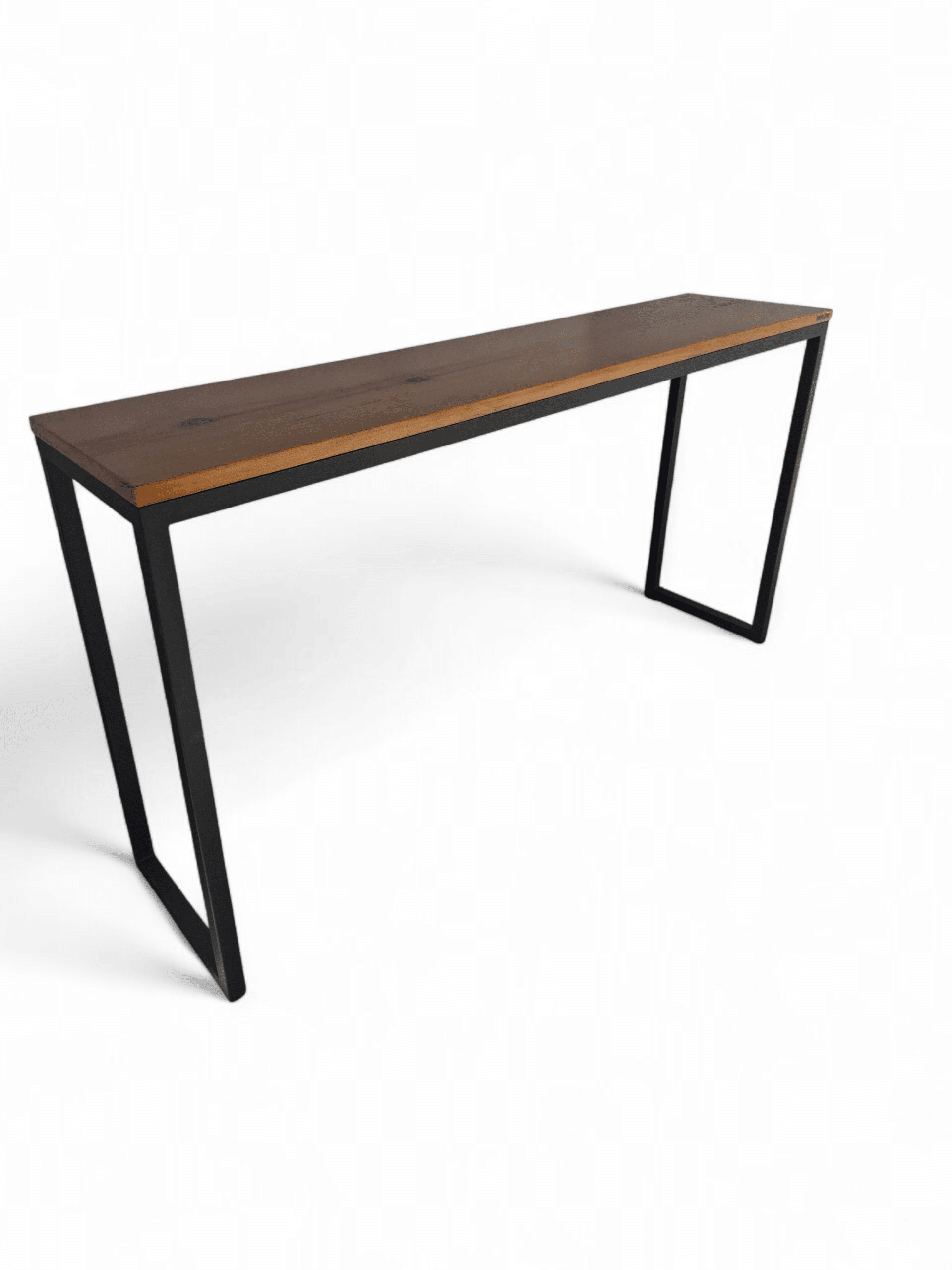 Mesa soporte moderna de madera y metal con diseño minimalista, ideal para colocar un piano eléctrico o teclado en espacios contemporáneos.