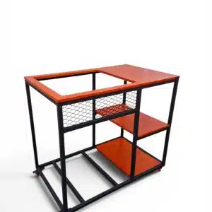 Mueble para Horno de Empotrar con Estantes y Ruedas