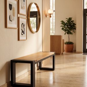 Banco Para Edificio (ambientada IA)