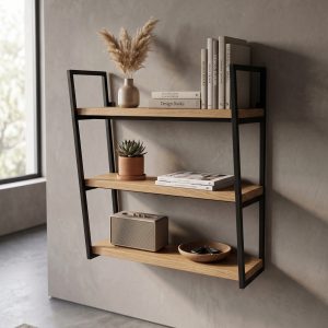 Estructura Para Estantería de Roble (ambientada IA)