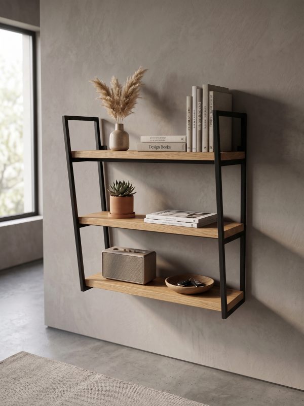 Estructura Para Estantería de Roble (ambientada IA)