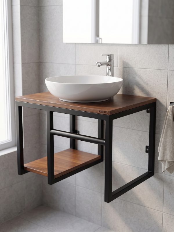 Mueble Suspendido Para Baño (ambientada IA)