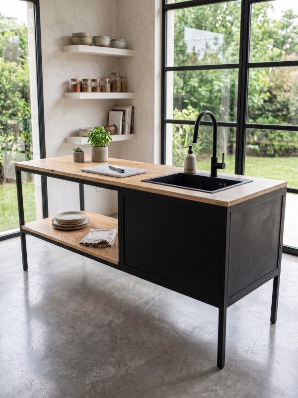 Mesada de Cocina a Medida (ambientada IA)