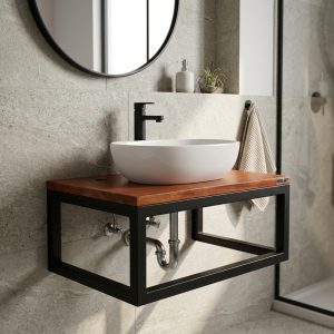 Mueble de Baño Para Colgar (ambientada IA)