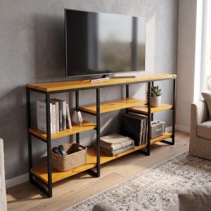 Mueble Para Tv Multifuncional (ambientada IA)