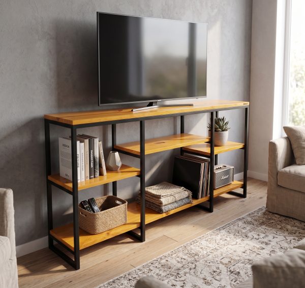 Mueble Para Tv Multifuncional (ambientada IA)