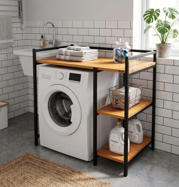 Mueble Para Lavarropas (ambientada IA)