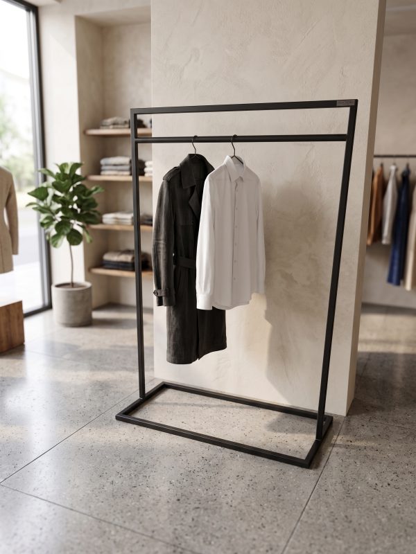 Perchero Simple Para Tienda (ambientada IA)