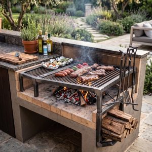 Parrilla de Hierro de 80cm (ambientada IA)