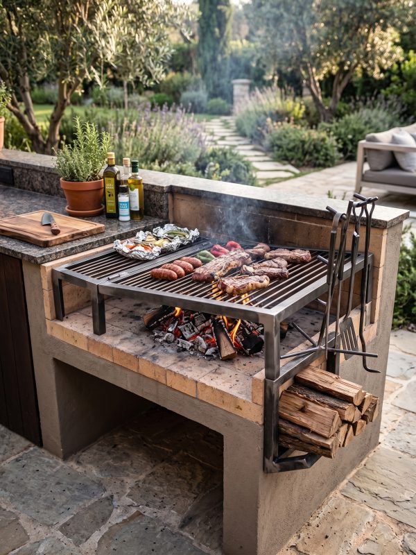 Parrilla de Hierro de 80cm (ambientada IA)