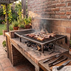 Parrilla de Hierro de 120cm (ambientada IA)