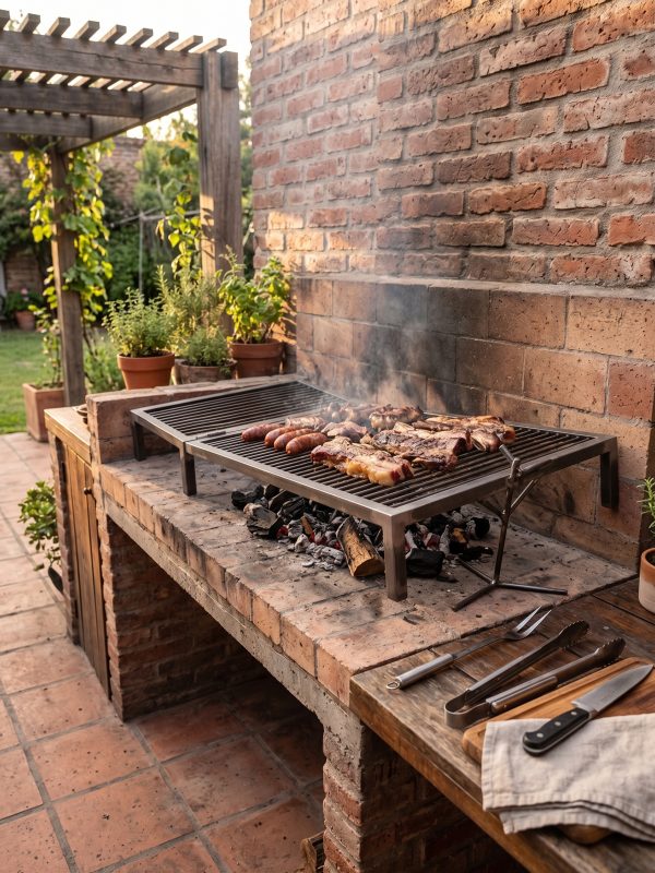 Parrilla de Hierro de 120cm (ambientada IA)