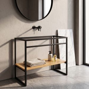 Mueble de Baño Para Mesada de Marmol (ambientada IA)