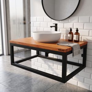 Mesada Baño Flotante Lavamanos (ambientada IA)