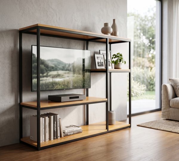Rack para TV (ambientada IA)