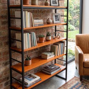 Biblioteca Estantería Libros (ambientada IA)