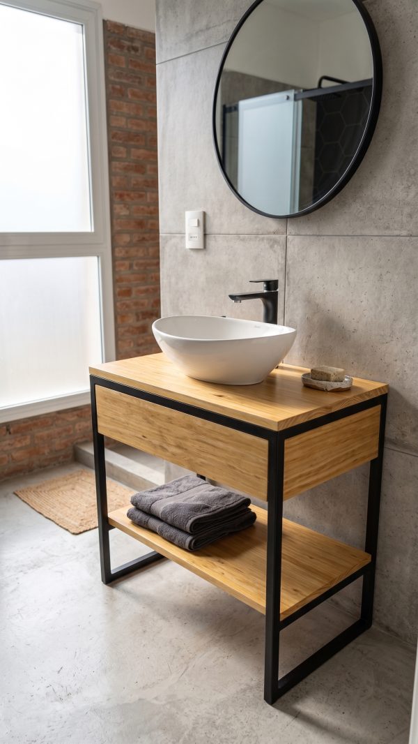 Mesada Mueble Para Baño (ambientada IA)