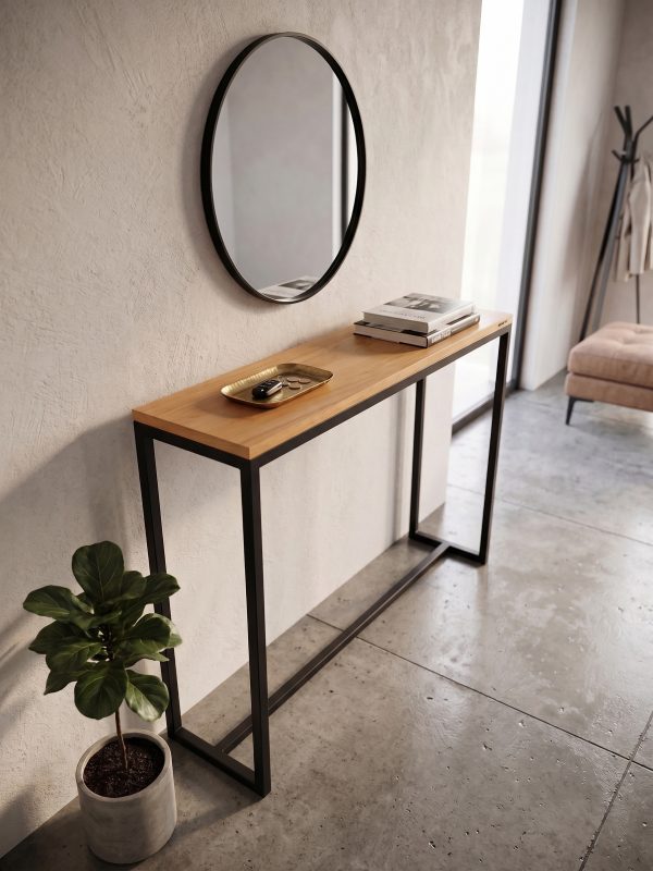 Mesa Recibidor Con Pie (ambientada IA)