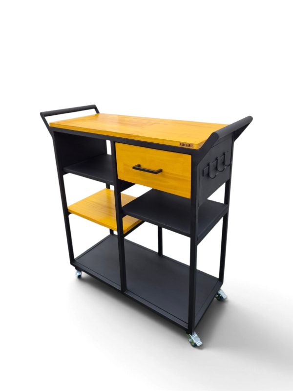 Mesa auxiliar con ruedas para cocina