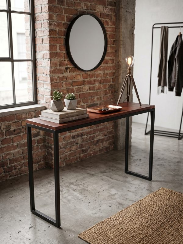 Dressoir Recibidor Estilo Industrial (ambientada IA)