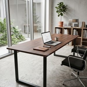 Mesa de trabajo para oficina (ambientada IA)
