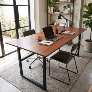 Mesa Escritorio para Estudio (ambientada IA)