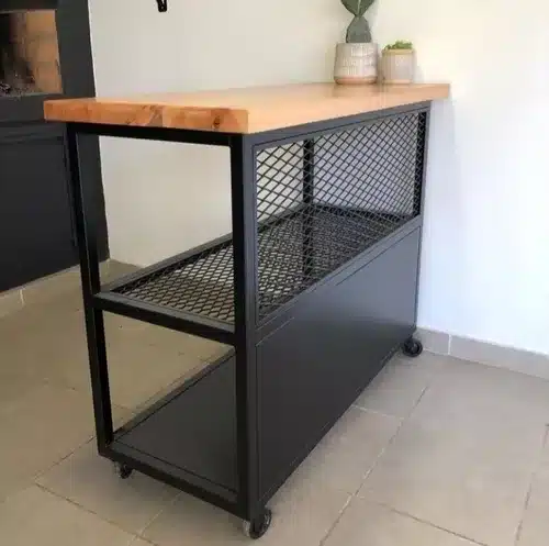 Mueble de almacenaje industrial con ruedas