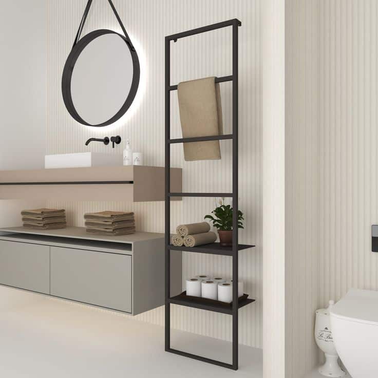 Estantería vertical multiusos para baño