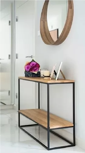 Mesa consola minimalista para recibidor moderno