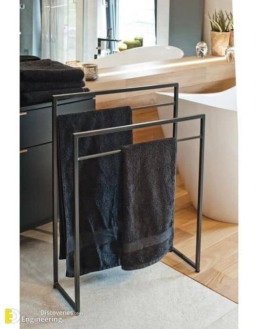 Portatoallas minimalista para baño moderno